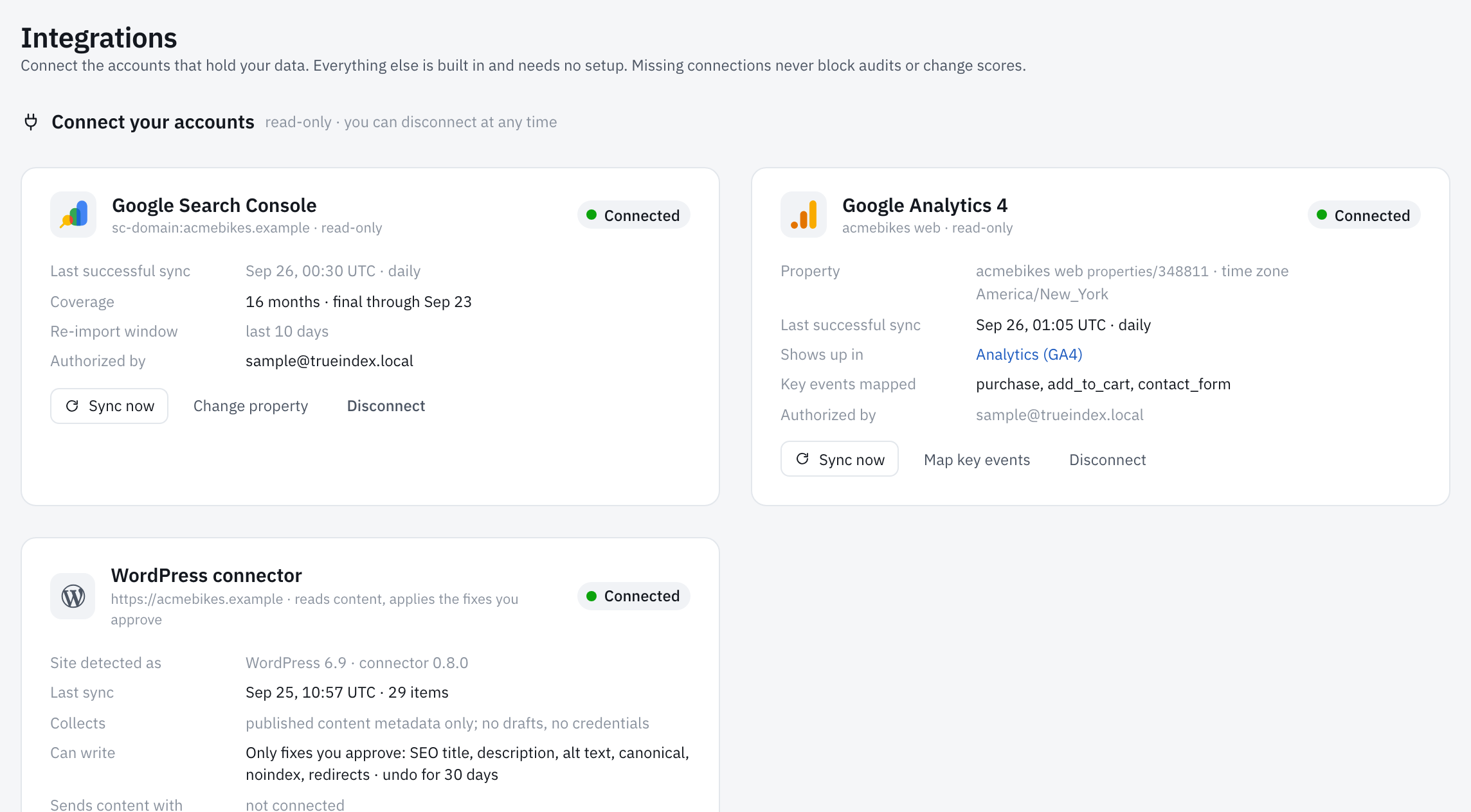 Search Console, GA4, API, MCP